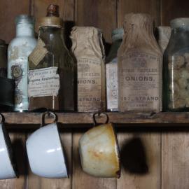 2010-11 Enamel serve ware stored in the Galley inside Scott's 'Terra Nova' hut