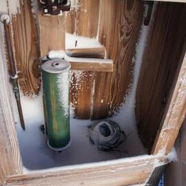 2012 Winter, Scott's 'Terra Nova' hut inspection, environs, instrument shelter (001)