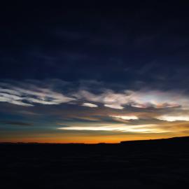 2012 Nacreous clouds over Cape Evans
