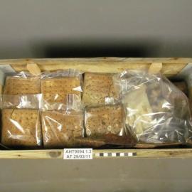 2011 Interesting treatments - Wooden crate of Spratt's dog biscuits (002)
