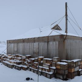 2022-23 South wall box stack, Cape Royds