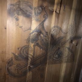 2022-23 Drawings inside Borchgrevink's hut, Cape Adare