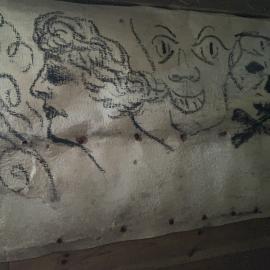 2022-23 Drawings inside Borchgrevink's hut, Cape Adare