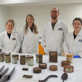 Winter 2022 team at Scott Base