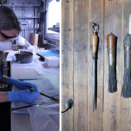 2021-22 Repatriated knife sharpening steel, Cape Evans