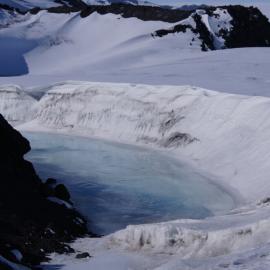 Icy pool at Cape Evans