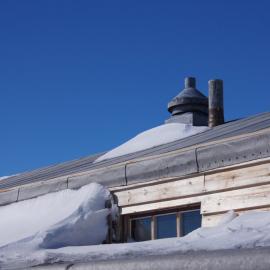 Stables roof of Scott's 'Terra Nova' hut
