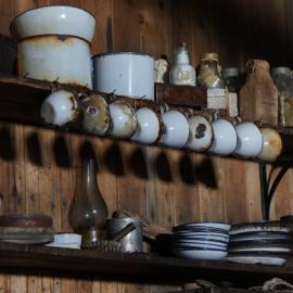 Enamel ware and foodstuffs, Scott's 'Terra Nova' hut