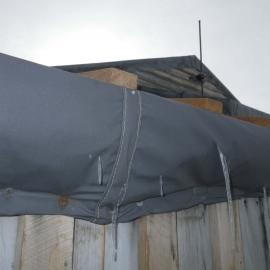 Icicles on Annexe roof lining, Scott's 'Terra Nova' hut (001)