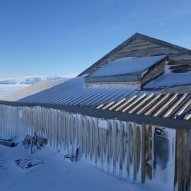 West wall, Scott's 'Terra Nova' hut