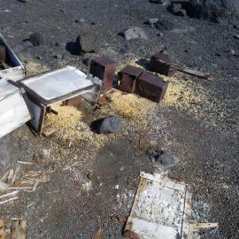 Venesta cases and contents, Cape Evans