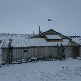 West elevation, Scott's 'Terra Nova' hut