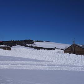 Snow clearing at Cape Evans (008)