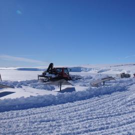 Snow clearing at Cape Evans (011)