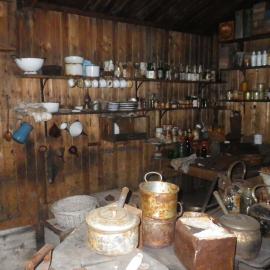 Galley in Scott's 'Terra Nova' hut