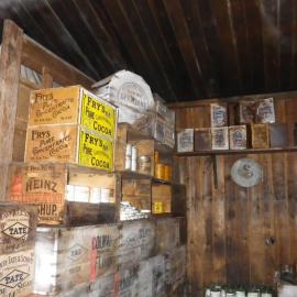 Galley bulkhead in Scott's 'Terra Nova' hut