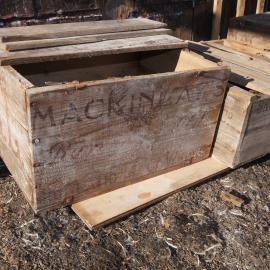 Whisky boxes outside Shackleton's 'Nimrod' hut (001)
