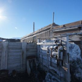 Latrine of Shackleton's 'Nimrod' hut 