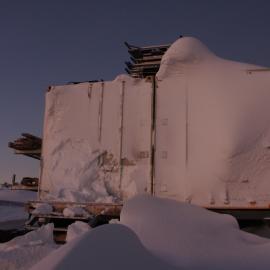 Snow Build-up on AHT Containers
