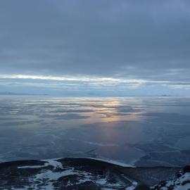 Sea ice forming, Hut Point
