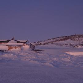 Snow Build-up, Scott's 'Terra Nova' hut, north elevation