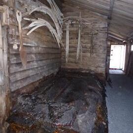 Blubber stack, Annex of Scott's 'Terra Nova' hut 