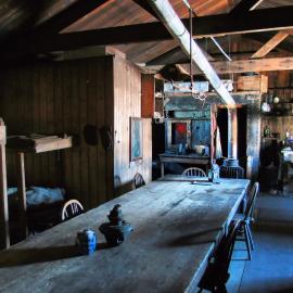Wardroom in Scott's 'Terra Nova' hut 