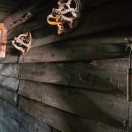 Pony shoes on stables wall, Scott's 'Terra Nova' hut 