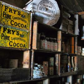 Bulkhead shelves, Scott's 'Terra Nova' hut 