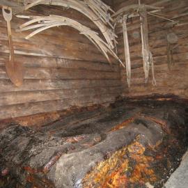 Blubber stack, Annex of Scott's 'Terra Nova' hut (001)