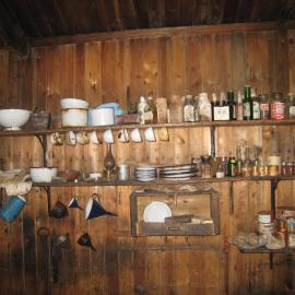 Galley shelves, Scott's 'Terra Nova' hut (001)