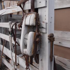 Tools and implements, latrine of Shackleton's 'Nimrod' hut