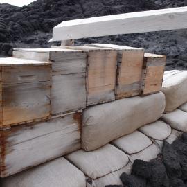 Fodder bales and boxes, Shackleton's 'Nimrod' hut