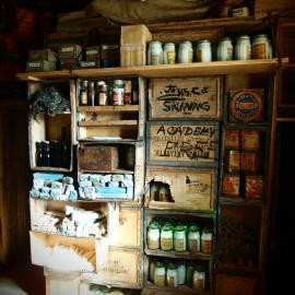 Improvised shelving, Shackleton's 'Nimrod' hut
