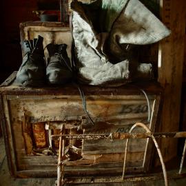 Artefacts in Shackleton's 'Nimrod' hut