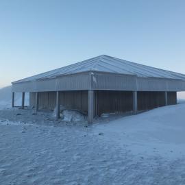 Scott's 'Discovery' hut, southeast elevation 
