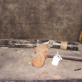 Hammer and pipe on shelf, Scott's 'Discovery' hut 