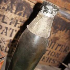 Bottle on shelf, Scott's 'Discovery' hut 