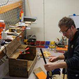 Heritage Carpenter Jaime Ward at work