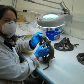 Conservator Marie-Amande Coignard at work (004)