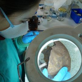 Conservator Marie-Amande Coignard at work (006)