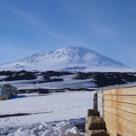 2010-11 Mount Erebus seen from Cape Evans