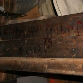 2010-11 Inscription on Tryggve Gran's bunk, inside Scott's 'Terra Nova' hut