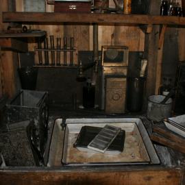 2010-11 Artefacts inside the Darkroom in Scott's 'Terra Nova' hut