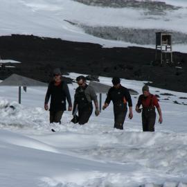 2010-11 Al Fastier, Gord Macdonald, John Taylor, and Jaime Ward at Cape Evans