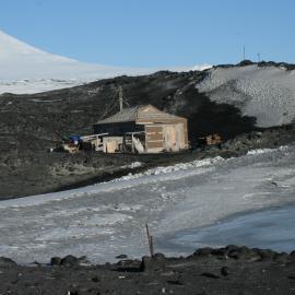 2010-11 North-West corner of Shackleton's 'Nimrod' hut, Cape Royds
