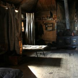 2010-11 Main space inside Shackleton's 'Nimrod' hut, Cape Royds