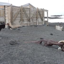 2010-11 Latrine and 'Aurora' Anchor at Cape Evans