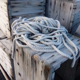 2010-11 Rope on timber boxes at Cape Evans