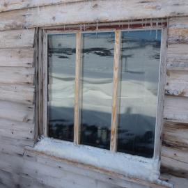 2010-11 Ice on the exterior wall of Scott's 'Terra Nova' hut